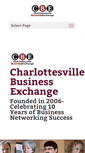 Mobile Screenshot of charlottesville-business-exchange.com